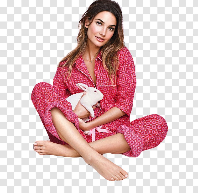 Lily Aldridge Victoria's Secret Model Clothing Pajamas - Silhouette Transparent PNG