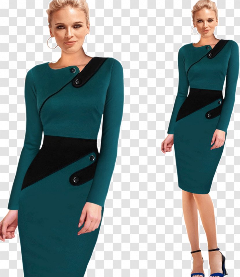 Dress Clothing Sizes Sleeve Formal Wear - Cartoon - Slim Woman Transparent PNG