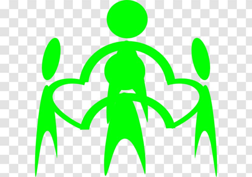 Drawing Cartoon Holding Hands Clip Art - Green People Transparent PNG