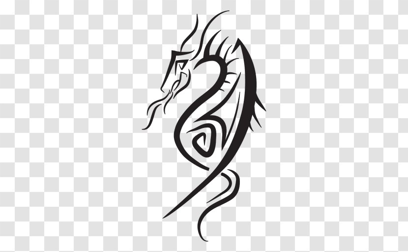 Gray Wolf Drawing Dragon - Art - Logo Transparent PNG