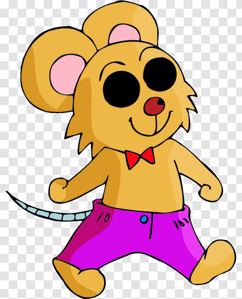 Mouse Cartoon - Yellow - Little Transparent PNG
