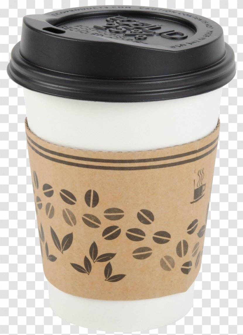Coffee Cup Sleeve Cafe Paper Transparent PNG