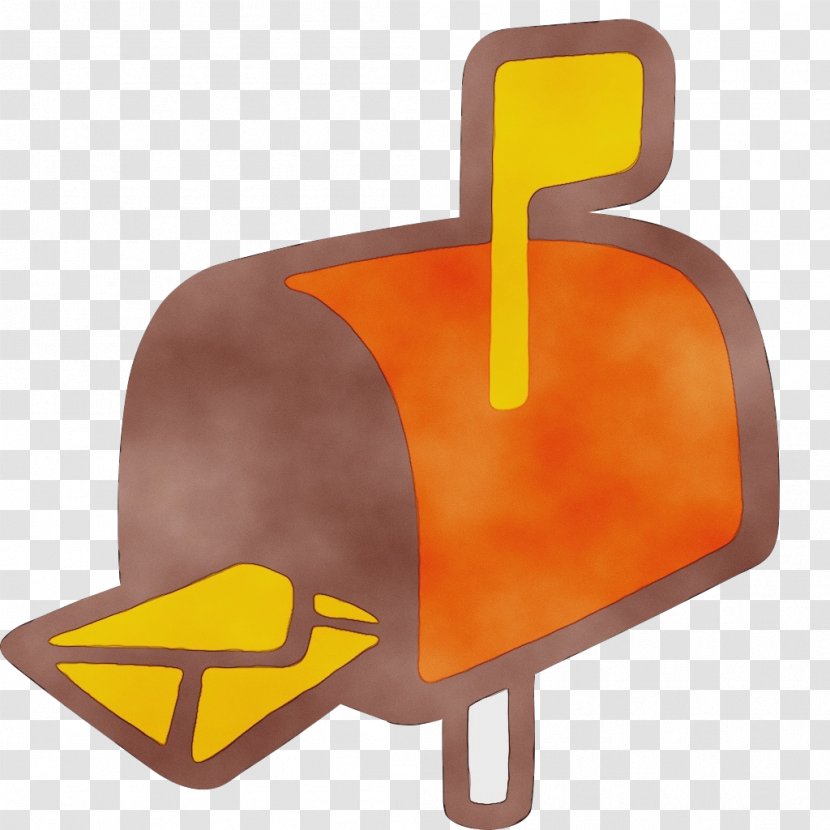 Email Emoji - Yellow - Orange Transparent PNG