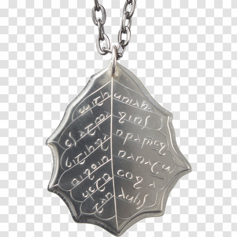The Lord Of Rings Locket Necklace Elvish Languages - Choker Transparent PNG