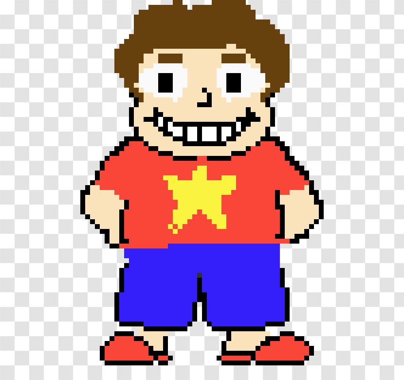 Undertale Sprite Pixel Art Clip - Male Transparent PNG