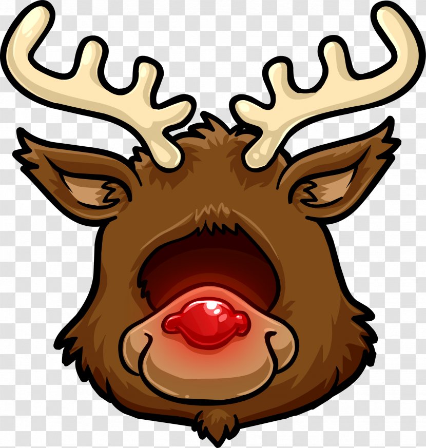 Reindeer Antler Snout Nose Transparent PNG