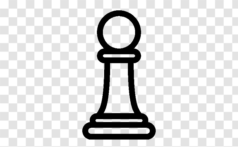 Chess Piece Pawn White And Black In Checkmate Transparent PNG