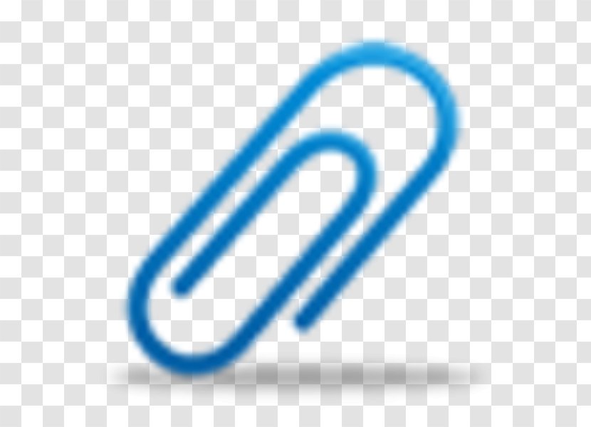 Email Attachment Clip Art - Blue Transparent PNG