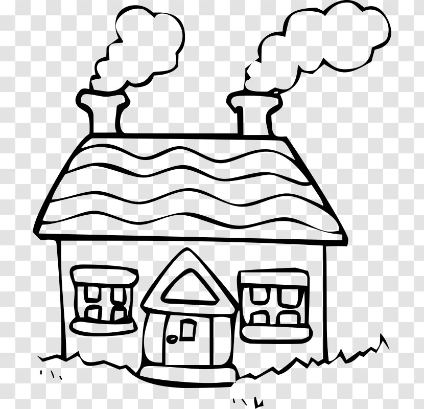 House Drawing Cottage Architecture - Plant Transparent PNG