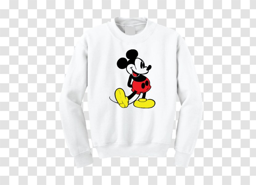Long-sleeved T-shirt Mickey Mouse Sweater - Top Transparent PNG