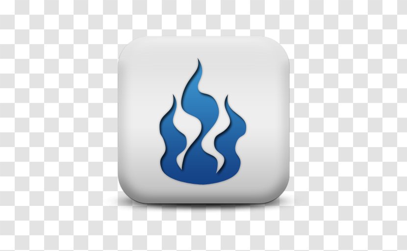 Symbol Fire Warning Sign - Blue Transparent PNG