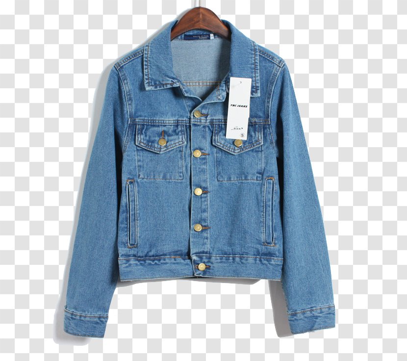 Denim Jacket Outerwear Cowboy Jeans - Hat Transparent PNG