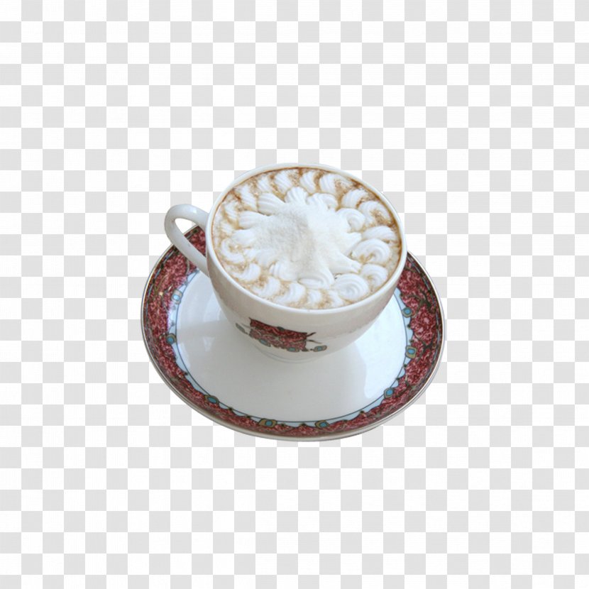 Cappuccino Latte Coffee Cup Cafe - Drink - Mug Big Picture Transparent PNG