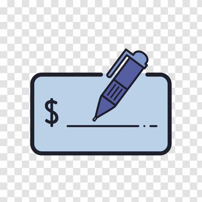 Bank - Hand - Checkbook Vector Transparent PNG