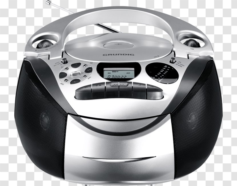 Grun RRCD 2700 MP3 Sr / Bk Boombox Grundig Compact Disc Player - Radio Transparent PNG