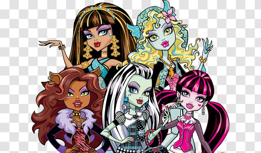 Monster High Draculaura Frankie Stein Doll Clip Art - Mythical Creature Transparent PNG