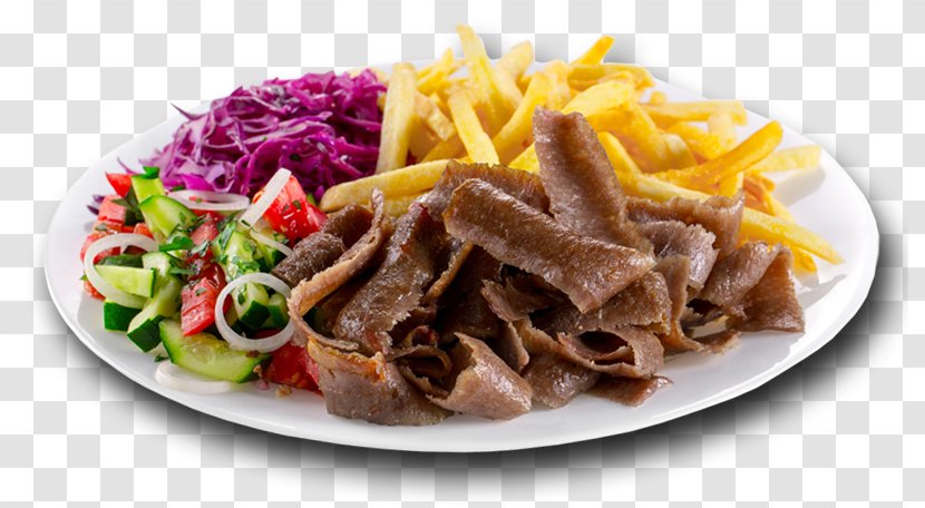 French Fries Sevi-Kebab Doner Kebab Food - Junk - Pita Transparent PNG