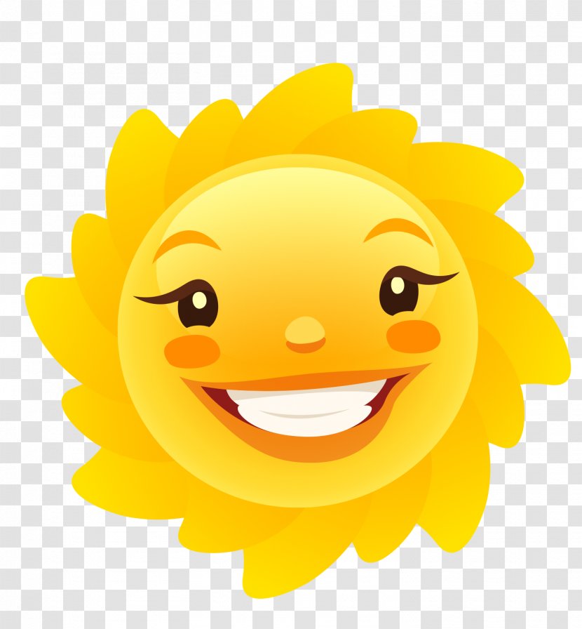 Smiley Cartoon Dvorets Iskusstv - Facial Expression - Cute Smile Sun Transparent PNG