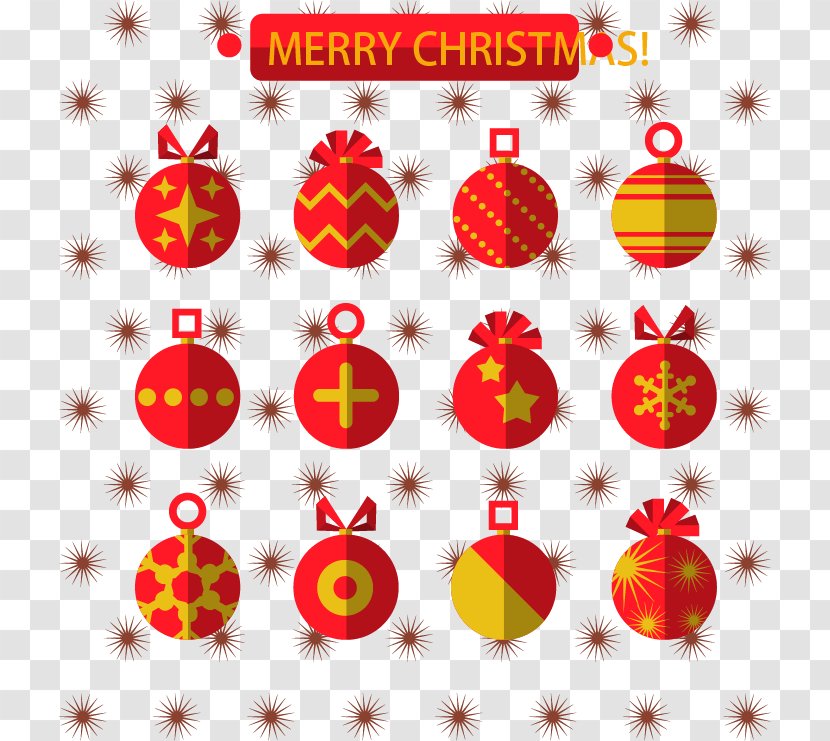 Christmas Ornament Drawing - Tree - Red Balls Transparent PNG