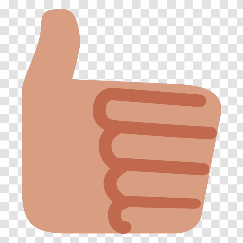 Thumb Signal Emoji World Gesture - Peach Transparent PNG