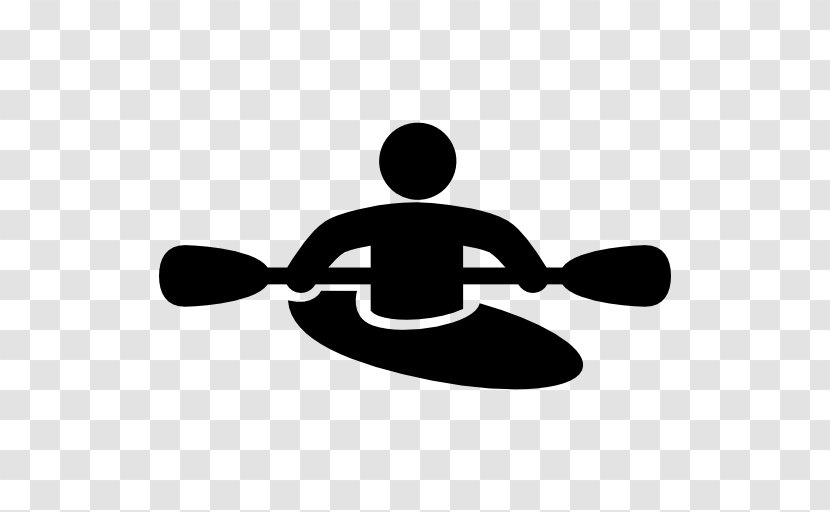 Rafting Canoeing Kayak - Black And White - River Vector Transparent PNG