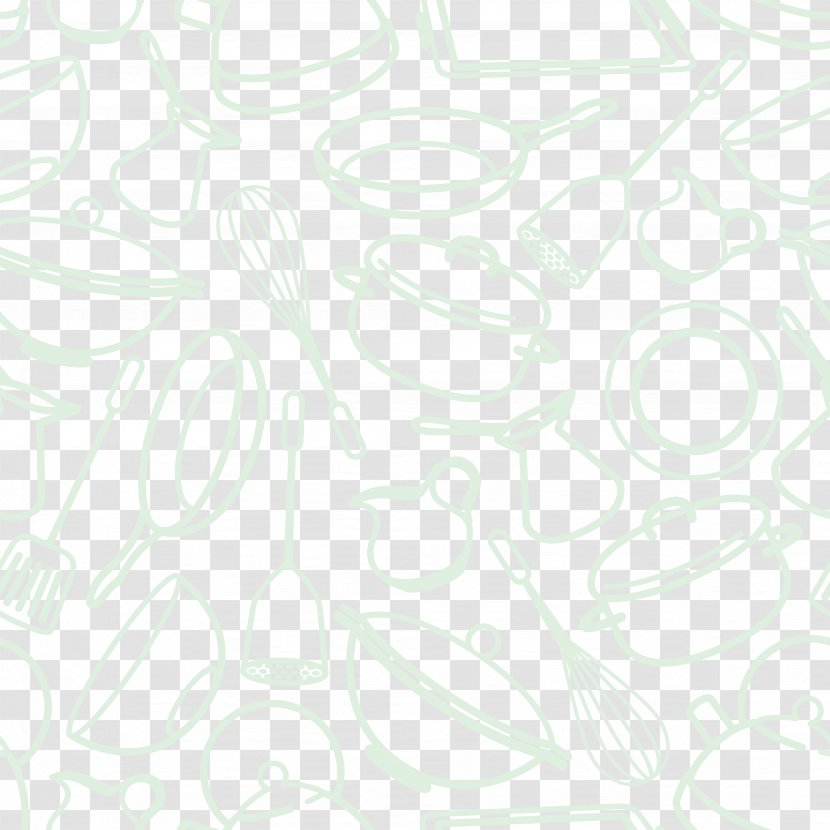 White Black Pattern - Vector Kitchen Background Transparent PNG