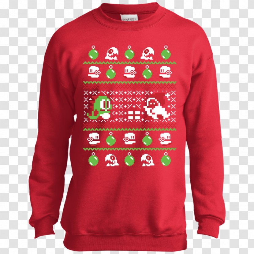 Long-sleeved T-shirt Sweater Hoodie - Cap - Christmas Jumper Transparent PNG