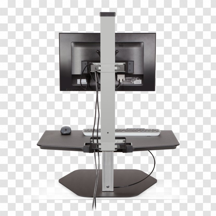 Sit-stand Desk Standing Computer Monitors Multi-monitor - Table - Hardware Transparent PNG