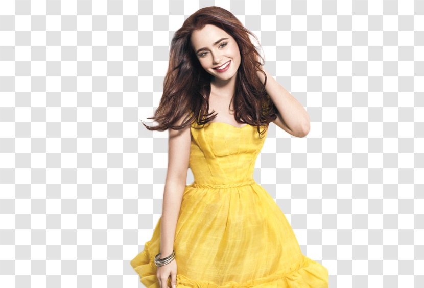 Lily Collins The Mortal Instruments: City Of Bones 2013 Teen Choice Awards Hollywood Actor - Watercolor Transparent PNG