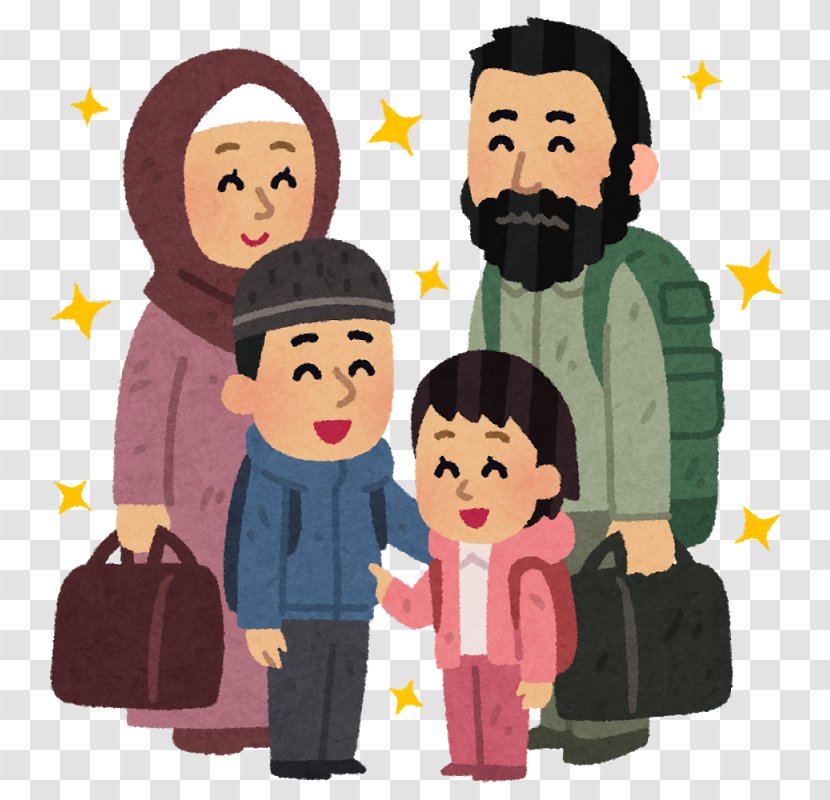 Refugee Illegal Immigration Japan Drawing - Style Family Transparent PNG