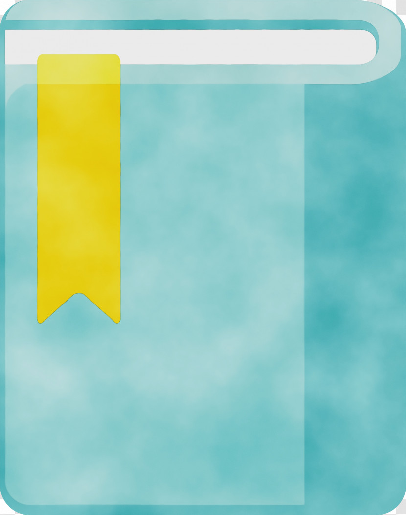 Aqua Turquoise Teal Yellow Rectangle Transparent PNG