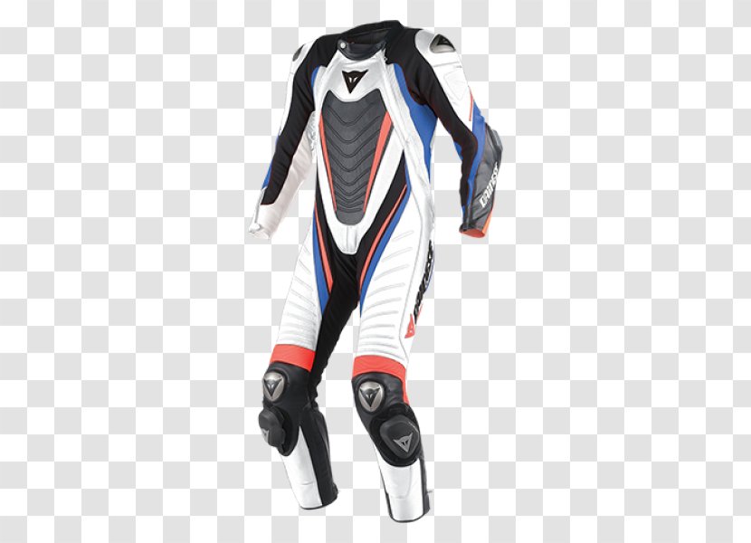 Dainese Aero Evo D1 One Piece Leather Suit Racing Motorcycle - Blue Transparent PNG