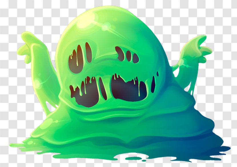 Amphibian Ooze Clip Art Monster - Green Transparent PNG