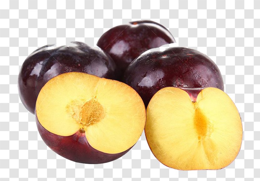 Peach Prune Agriculture Plum Cherry - Features Black Plums Transparent PNG