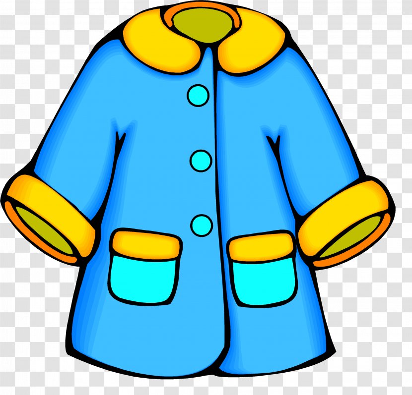 Coat Animation Jacket Clip Art - Yellow - Clothes Button Transparent PNG