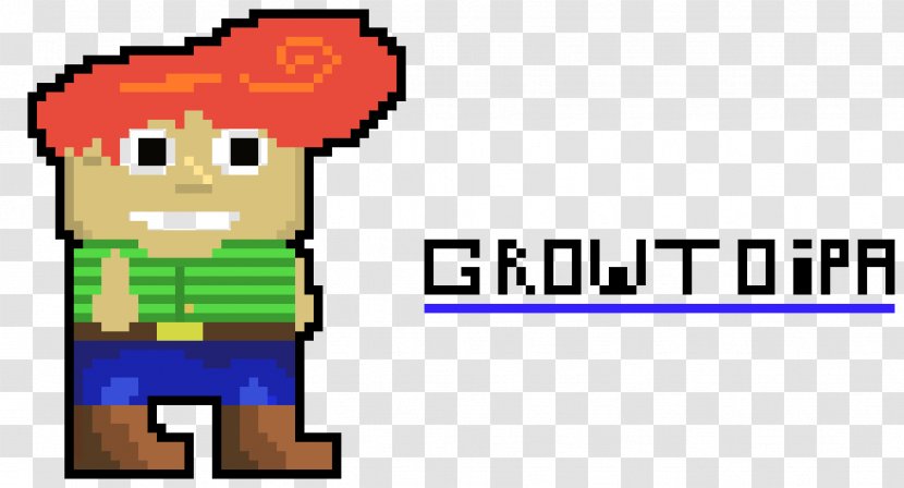 Growtopia Pixel Art Video Game - Brand Transparent PNG