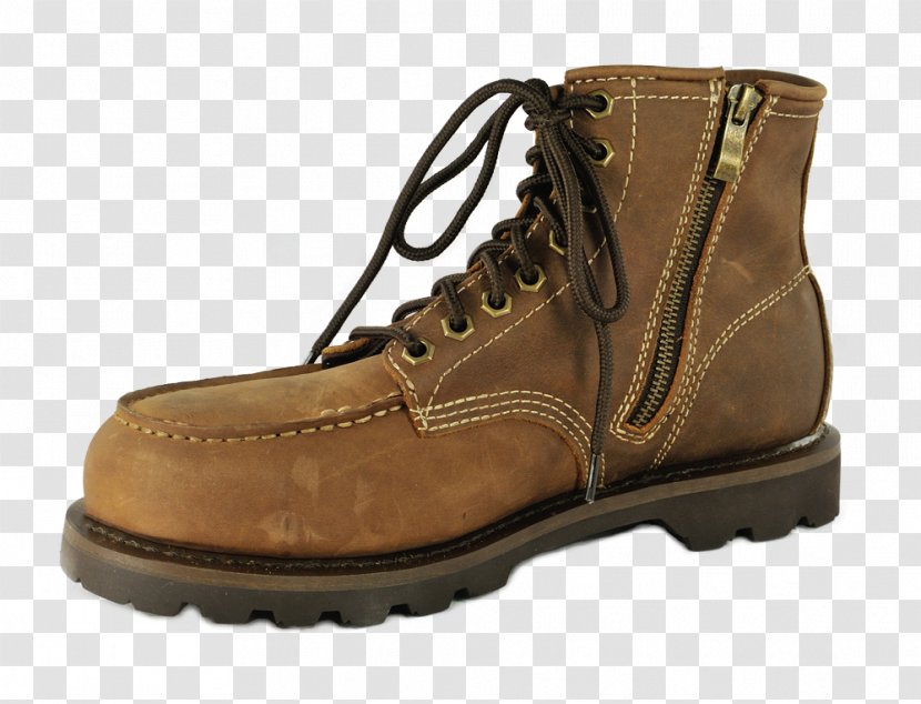 Hiking Boot Leather Shoe - Brown Transparent PNG