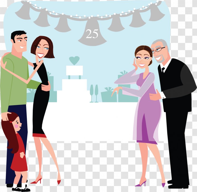 Marriage Party Wedding - Watercolor - Cartoon Transparent PNG