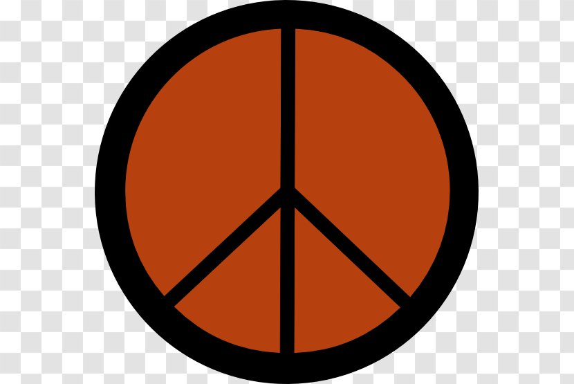 Peace Symbols Clip Art Campaign For Nuclear Disarmament - Quality - Rust Transparent PNG