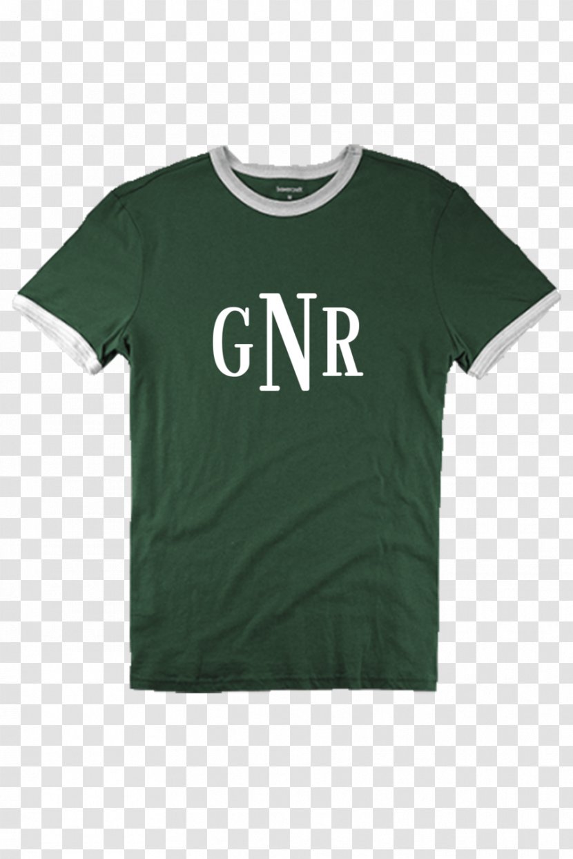 T-shirt Green Sleeve Outerwear - T Shirt - White Short Sleeves Transparent PNG