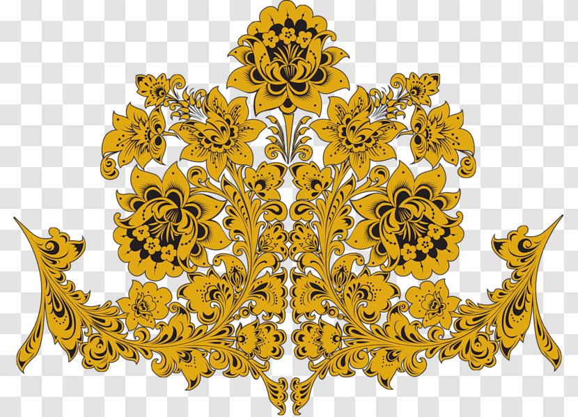 Khokhloma Ornament Visual Arts Wallpaper - Oister Transparent PNG