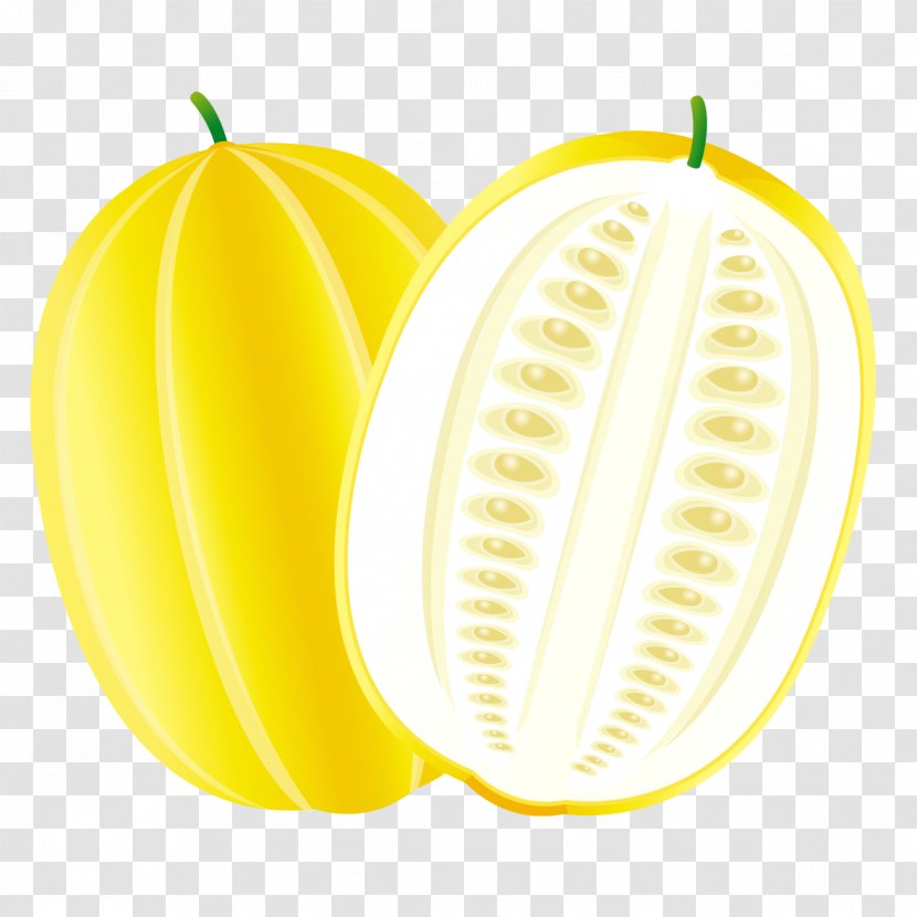 Fruit Canary Melon Hami Cantaloupe - Commodity - Yellow Transparent PNG