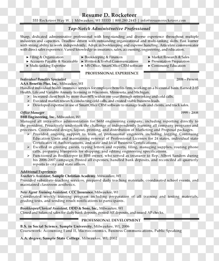 Résumé Cover Letter Template Essay Job - Clerk - CV Editable Transparent PNG