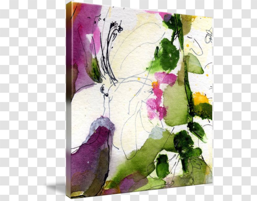 Floral Design Watercolor Painting Modern Art - Floristry - Square Abstract Transparent PNG
