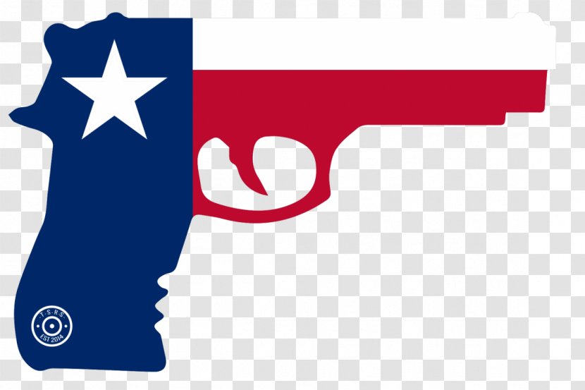Flag Of Texas Firearm Decal The United States - Sticker - 2nd Amendment Transparent PNG