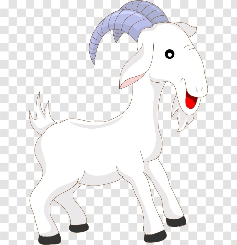 Goat Computer File - Horse Like Mammal - Vector Cartoon Transparent PNG