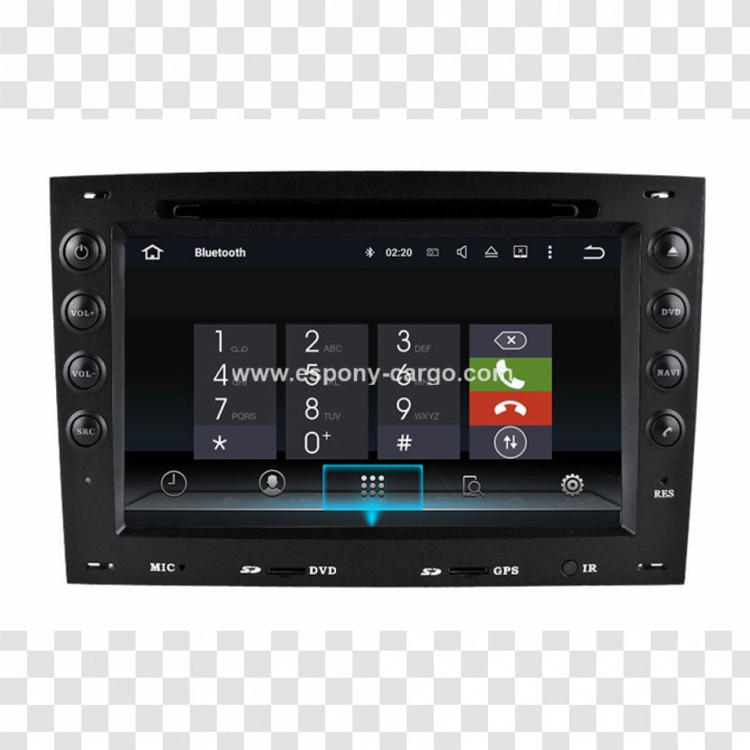 DVD Player Renault Mégane Car GPS Navigation Systems - Technology Transparent PNG