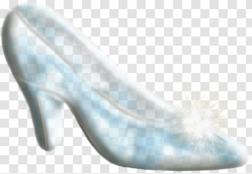 Slipper Shoe - Blue Glass Transparent PNG