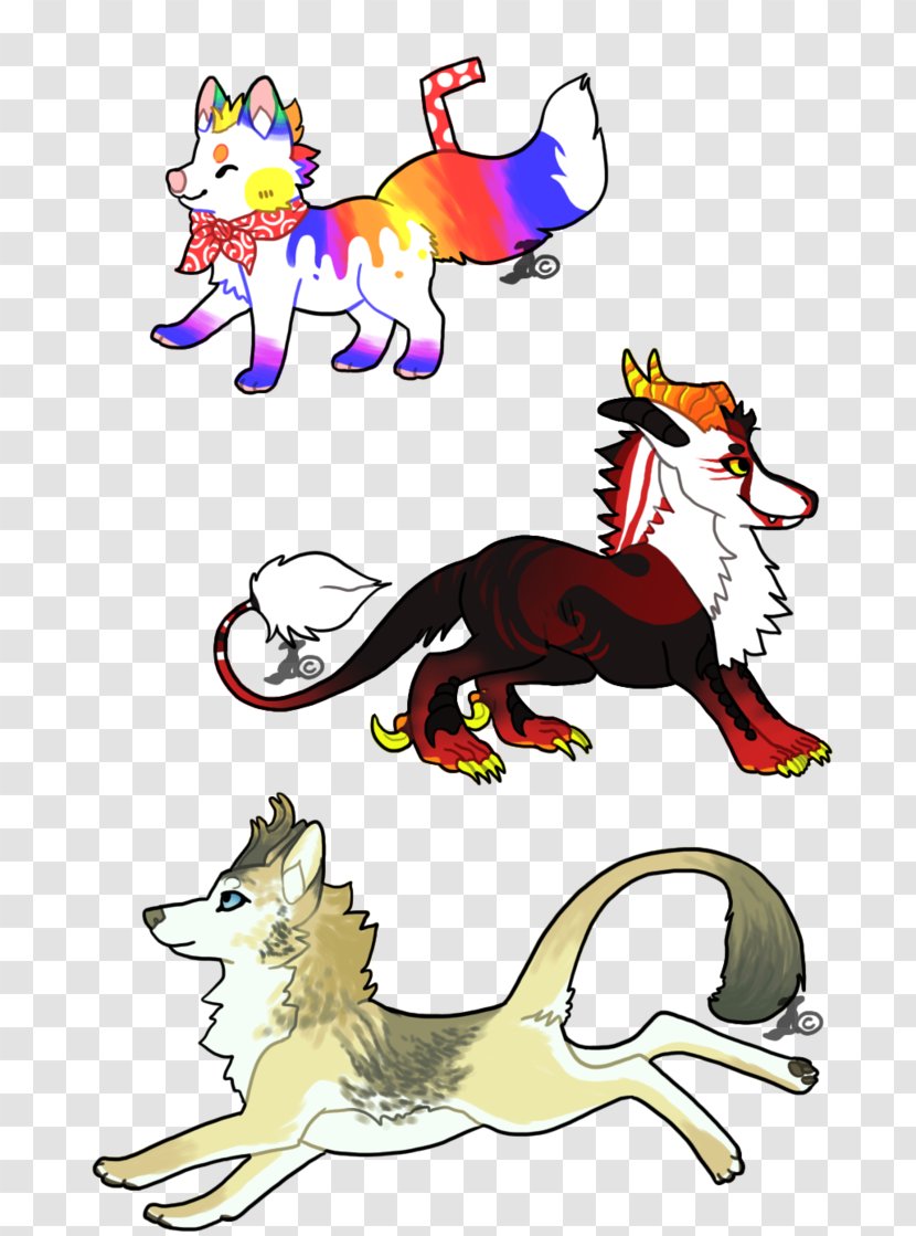 Canidae Cartoon Carnivora Clip Art - Mythical Creature - Sushi Watercolor Transparent PNG