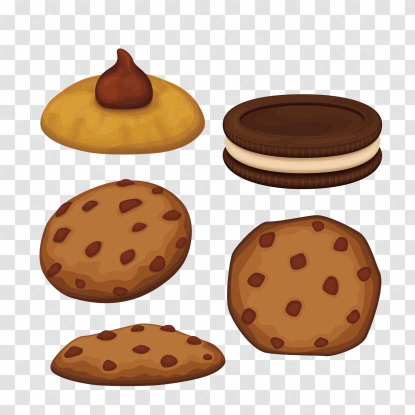 Chocolate Chip Cookie Biscuit - Cookies And Crackers Transparent PNG